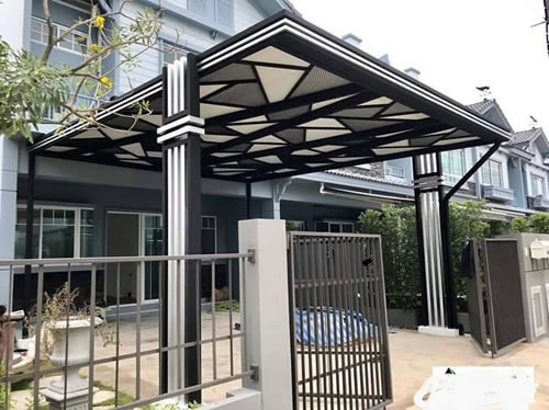 รับติดตั้งโครงหลังคากันสาดทุกชนิด